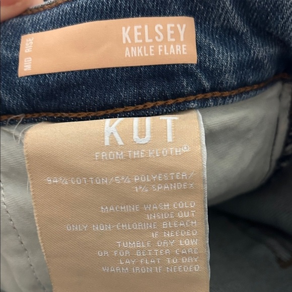 NWT Kelsey Mid Rise Ankle‎ Flare Regular Hem Slash Pkt - Picture 6 of 6